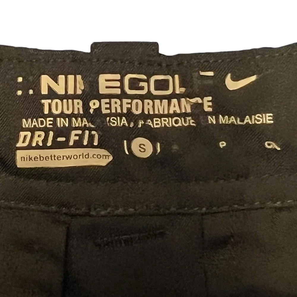 Nike Golf Dri-FIT Shorts Boys S Black Tour Performance Adjustable Waist Youth